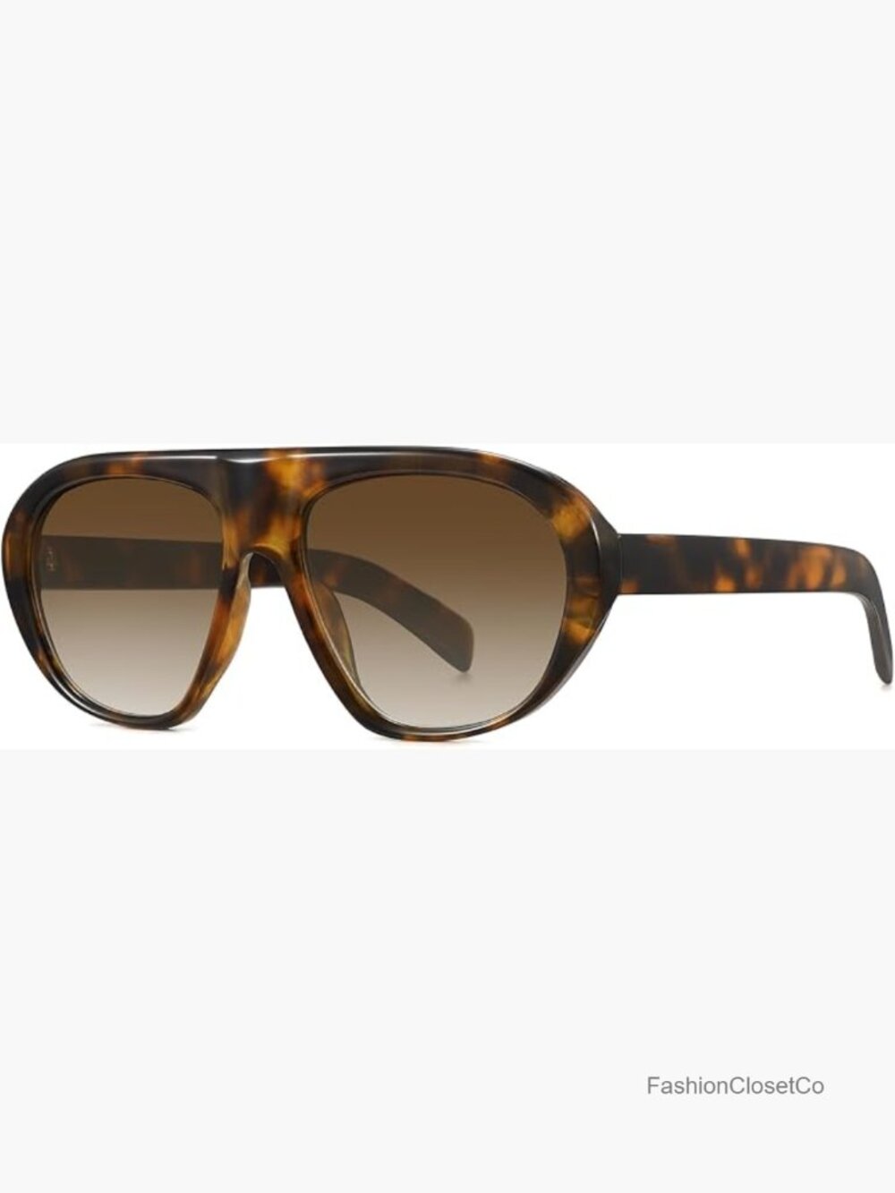 Vintage Retro Oval Aviator Sunglasses Oversized UV400 Protection